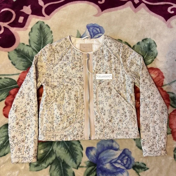 blanknyc floral quilted block party jacket. - Picture 1 of 5